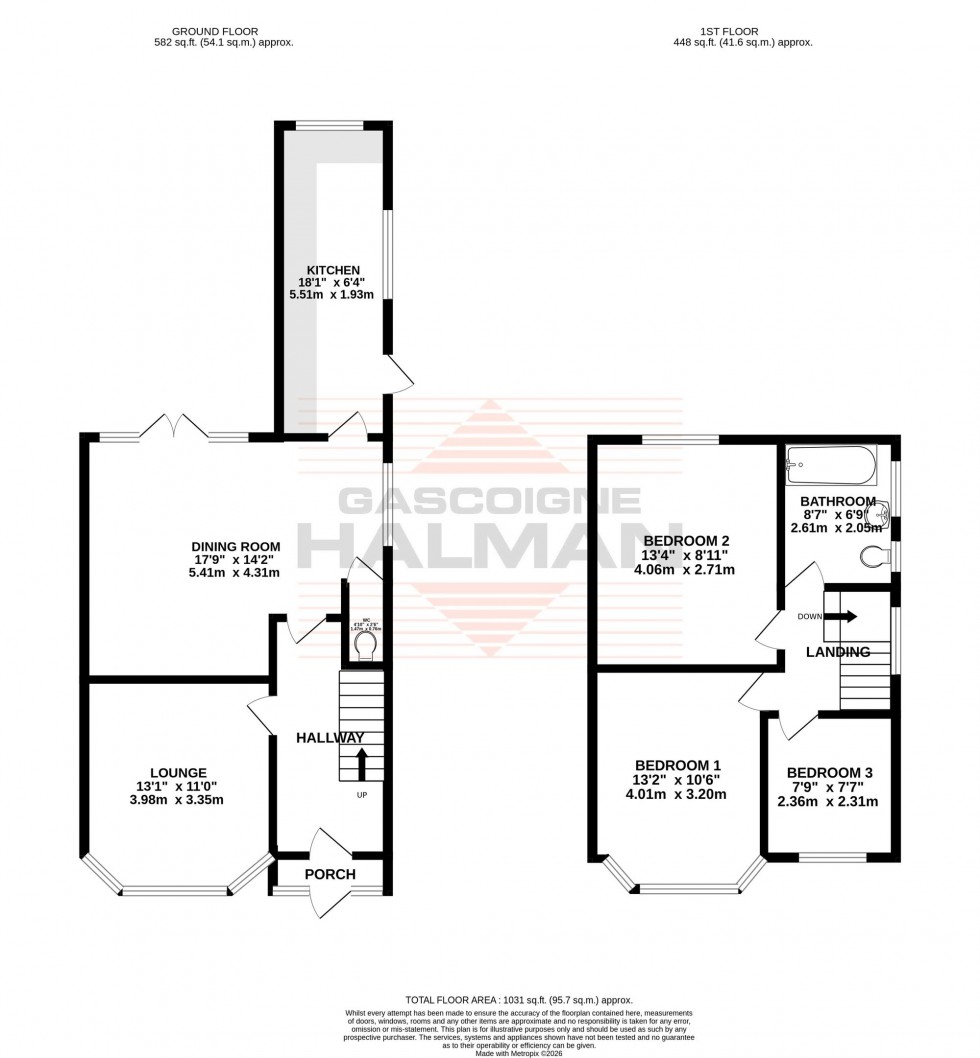 Floorplan for Oakfield, Sale, M33