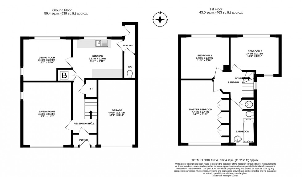 Floorplan for Homewood Crescent, Hartford, CW8