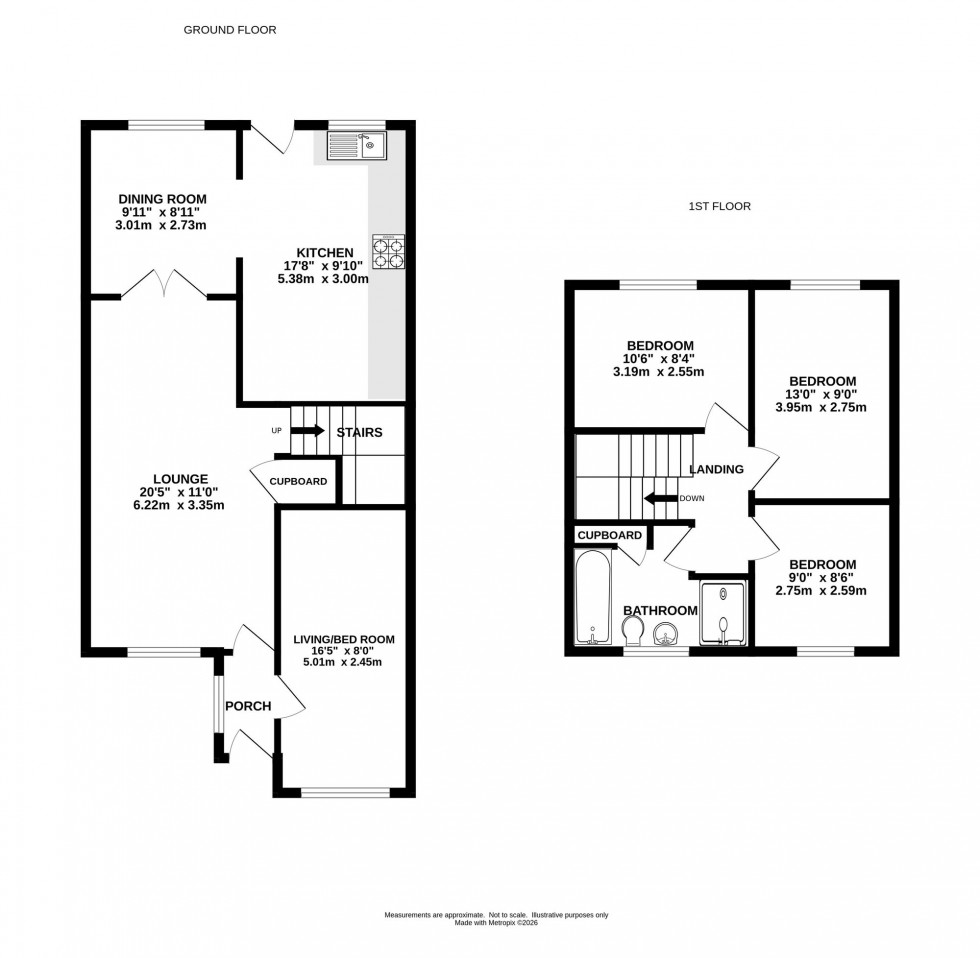 Floorplan for Grange Park Avenue, Chapel-En-Le-Frith, SK23
