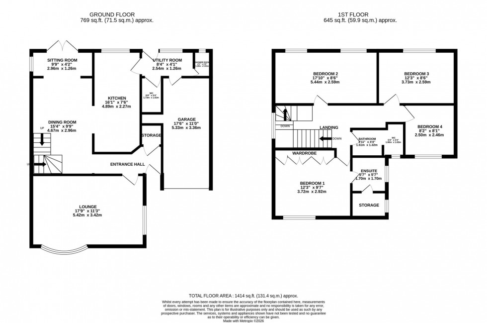Floorplan for Warford Avenue, Poynton, SK12