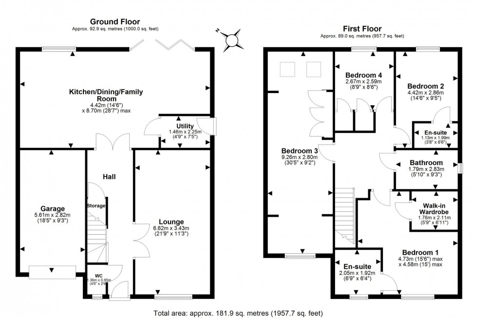 Floorplan for Crescent Drive, Helsby, WA6