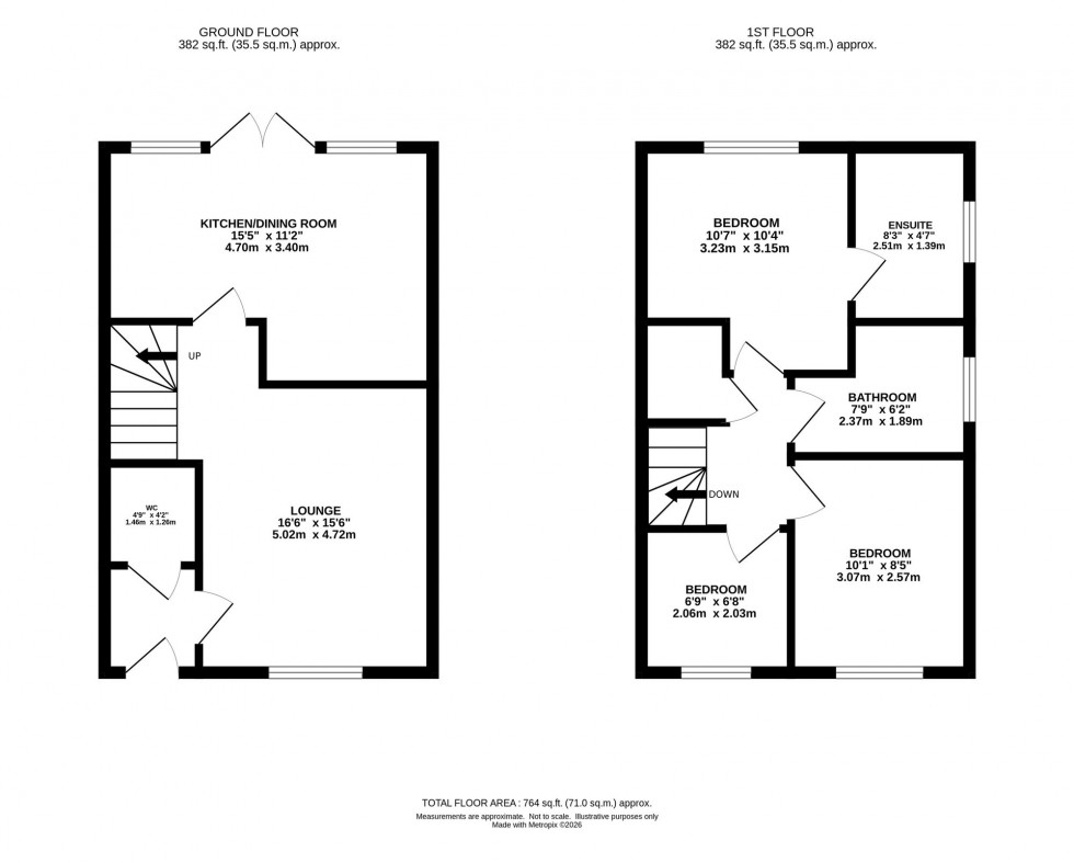 Floorplan for Atkinson Drive, Macclesfield, SK10
