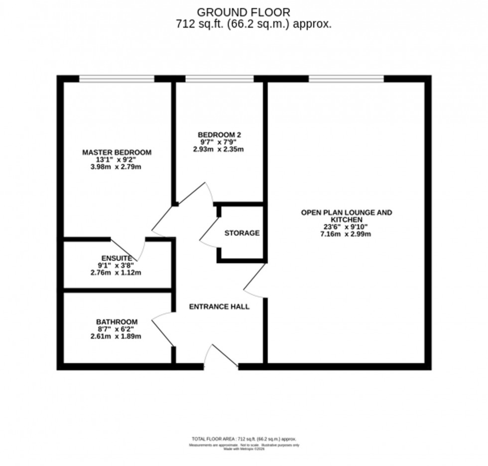 Floorplan for Clarence Road, Bollington, SK10