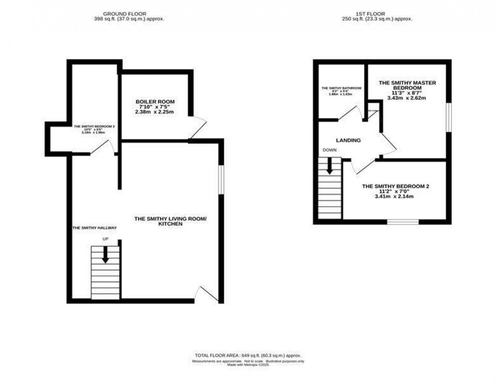 Floorplan for Upper Hulme, Leek, ST13