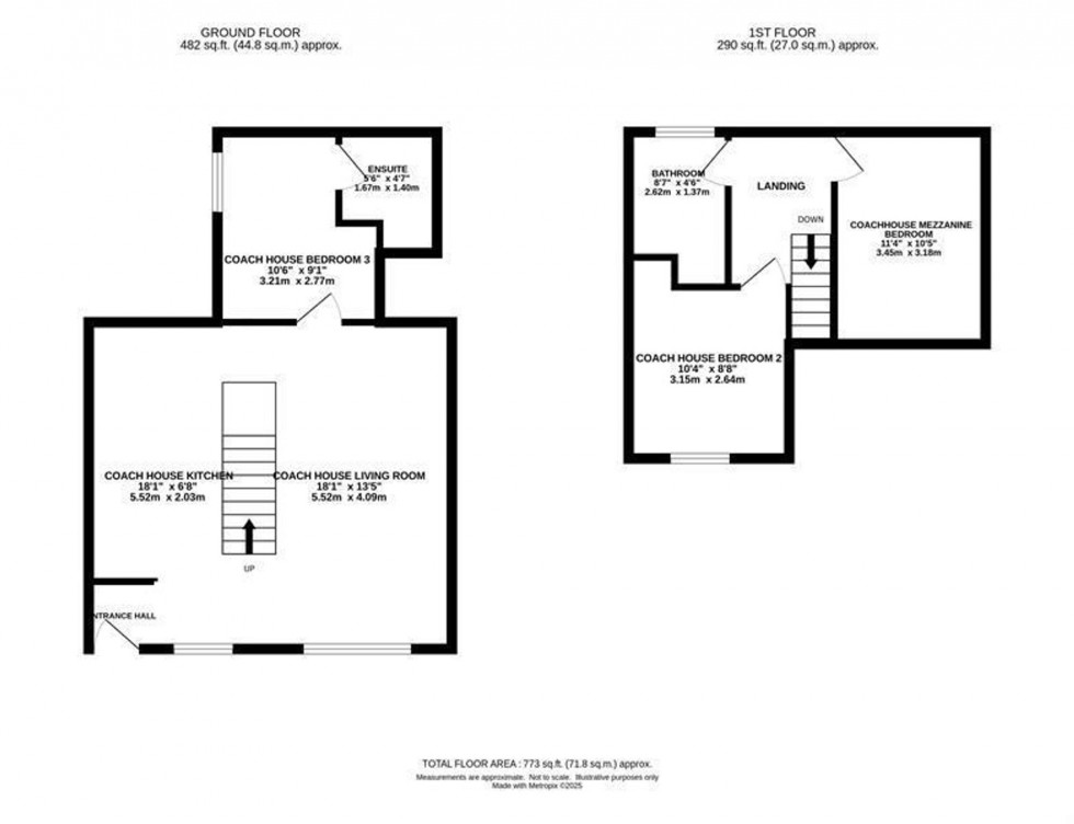 Floorplan for Upper Hulme, Leek, ST13