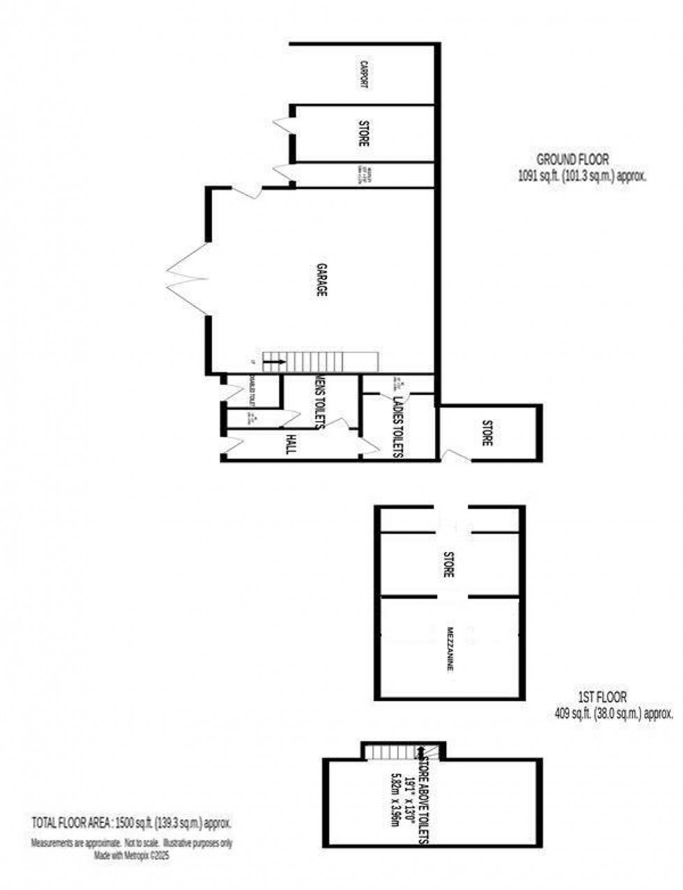Floorplan for Upper Hulme, Leek, ST13
