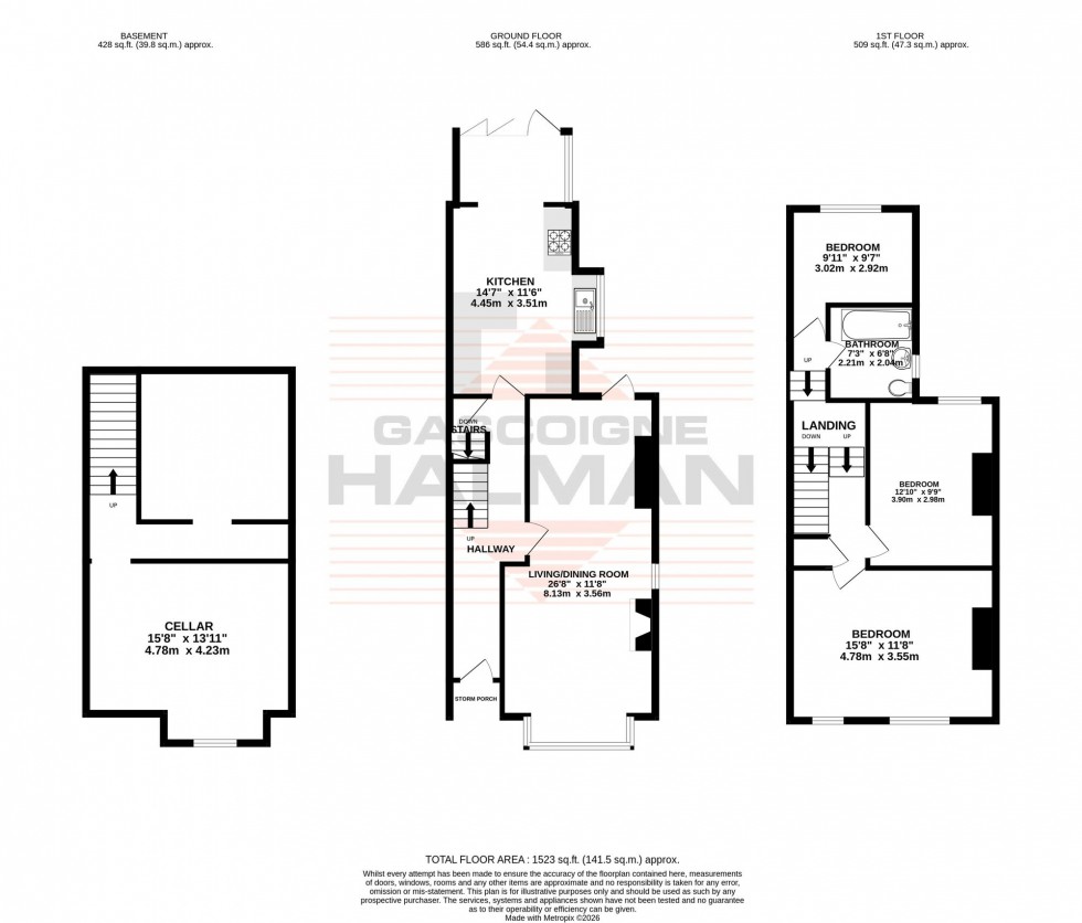Floorplan for Urban Road, Sale, M33