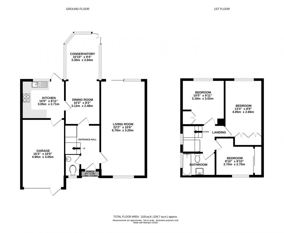 Floorplan for Sharston Crescent, Knutsford, WA16