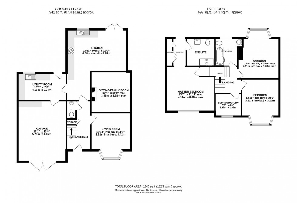 Floorplan for Bromley Drive, Holmes Chapel, CW4