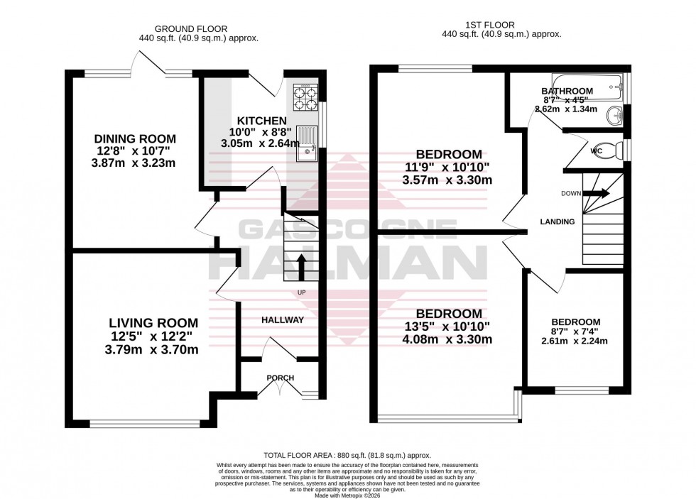 Floorplan for Beatrice Avenue, Cheadle Hulme, SK8