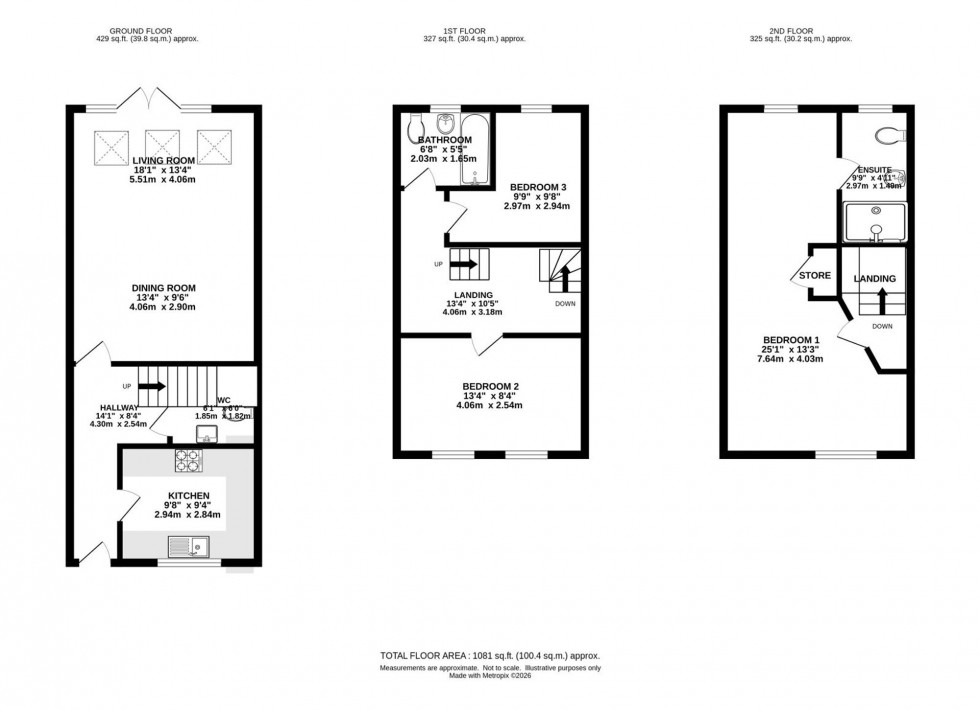 Floorplan for Fog Lane, Manchester, M19
