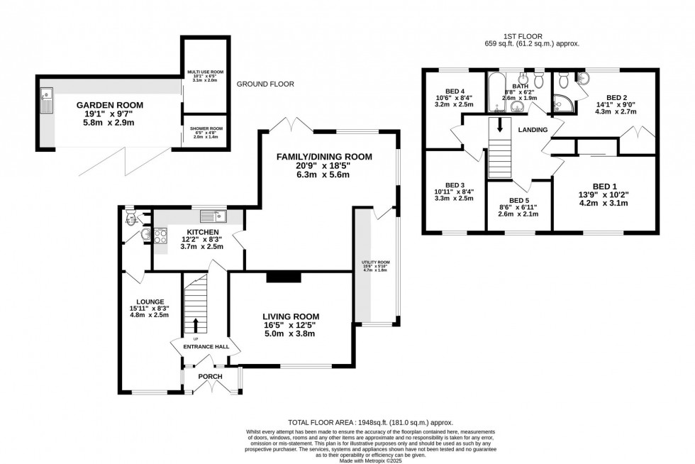 Floorplan for Croft Close, Hale Barns, WA15