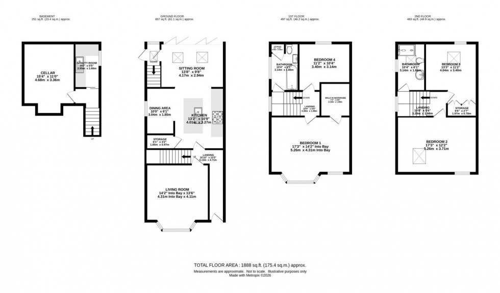 Floorplan for Claremont Grove, Manchester, M20