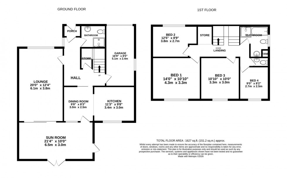 Floorplan for Winchester Road, Hale, WA15