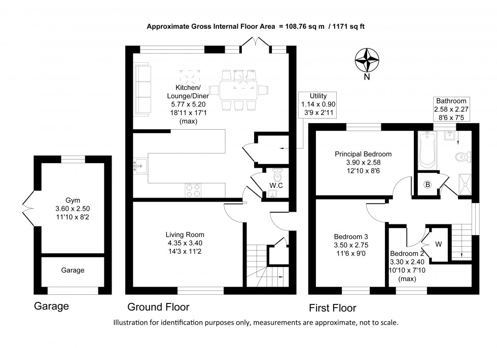 Floorplan for Cherry Tree Avenue, Lymm