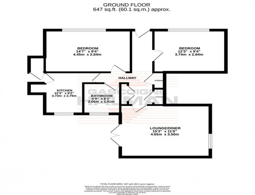 Floorplan for Carrswood Road, Manchester