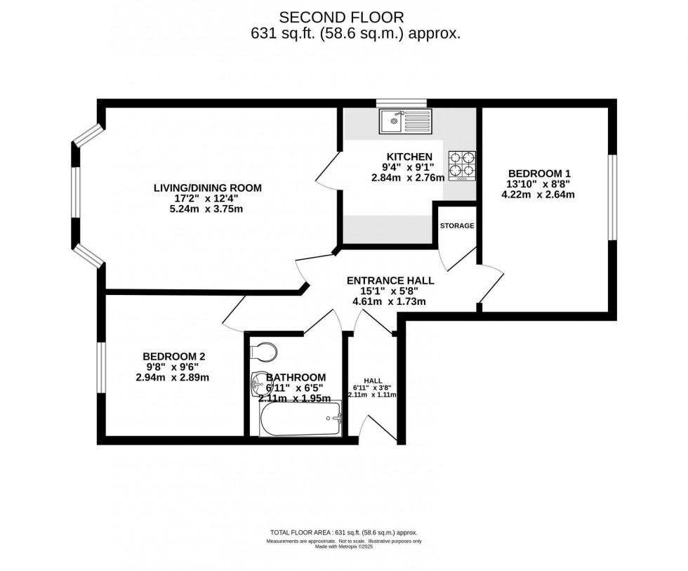 Floorplan for Nell Lane, Chorlton