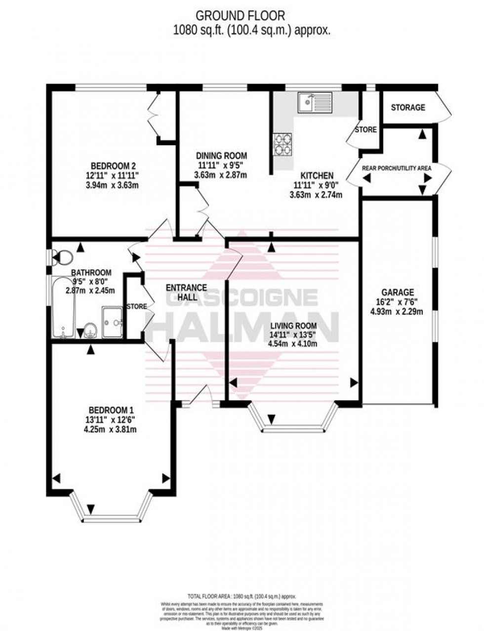 Floorplan for Ash Grove, Heald Green, Stockport