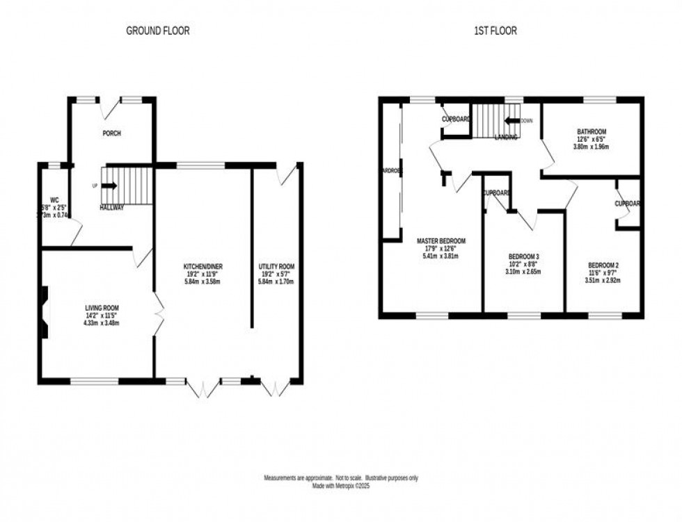 Floorplan for Ferndale Crescent, Macclesfield