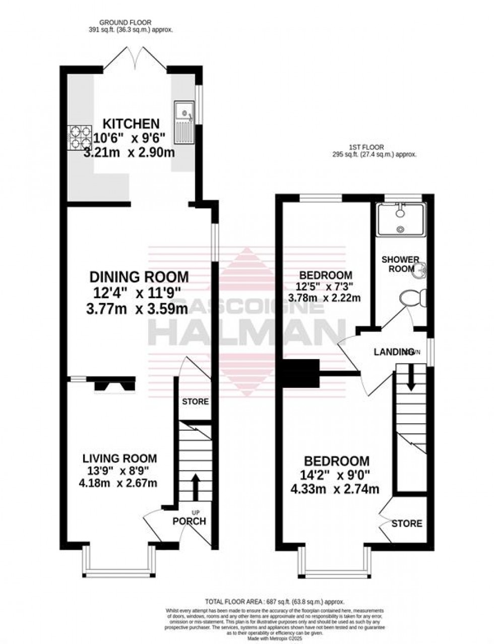 Floorplan for Shaftesbury Road, Stockport