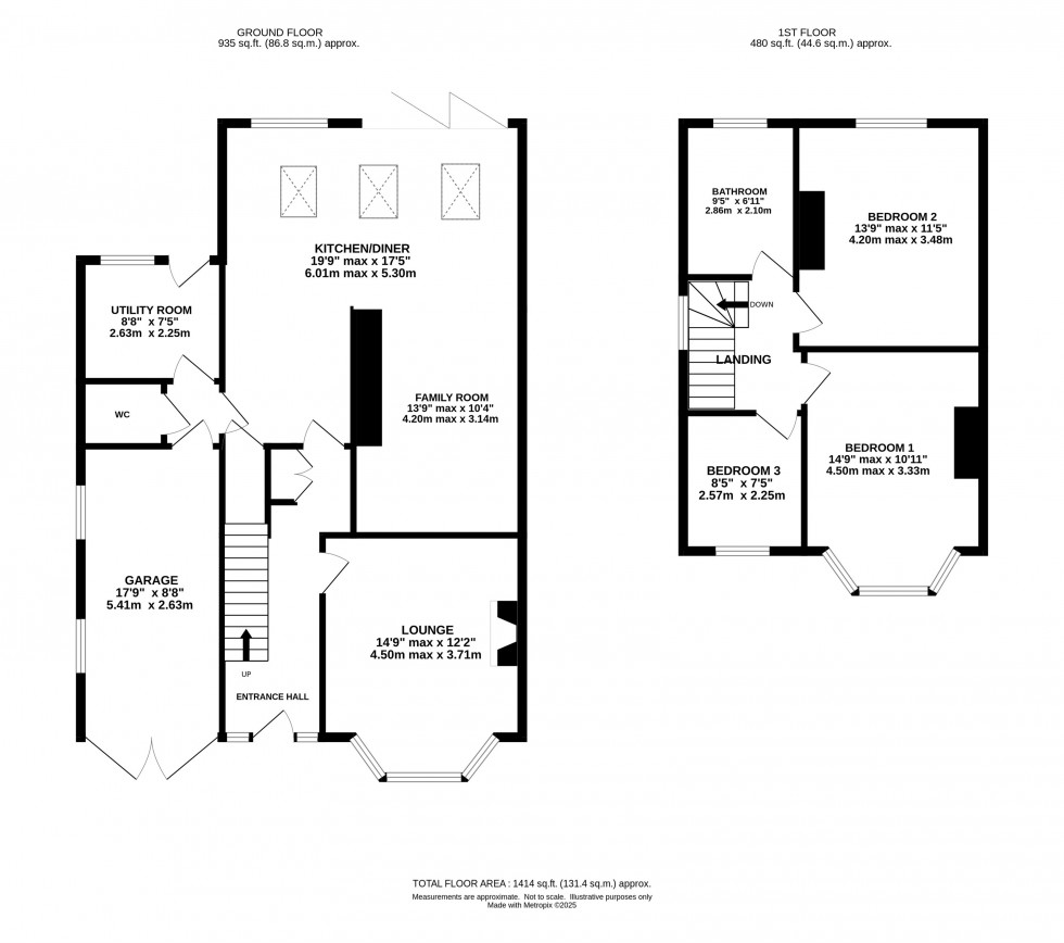 Floorplan for Middlehurst Road, Grappenhall, Warrington