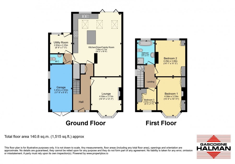 Floorplan for Middlehurst Road, Grappenhall, Warrington