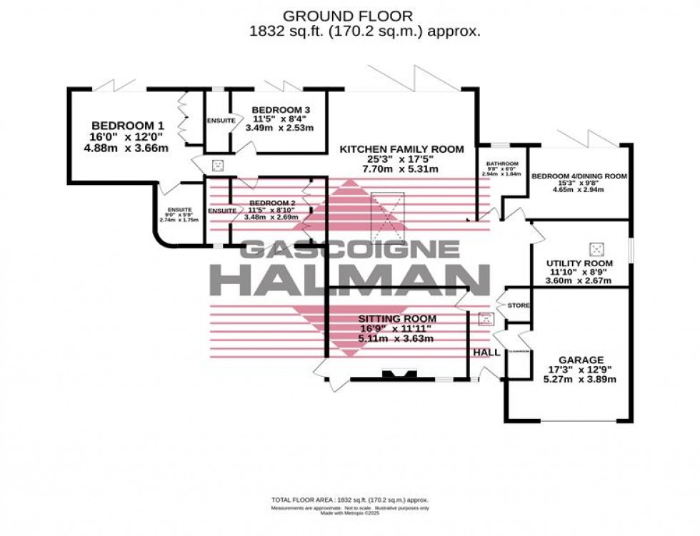 Floorplan for Damery Road, Bramhall