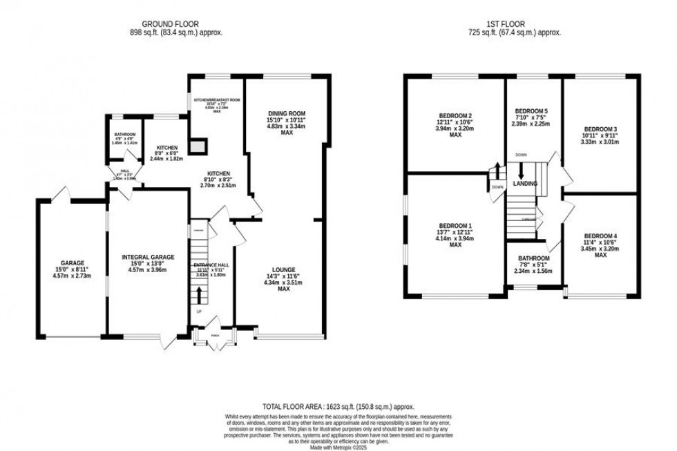 Floorplan for Wayside Drive, Poynton