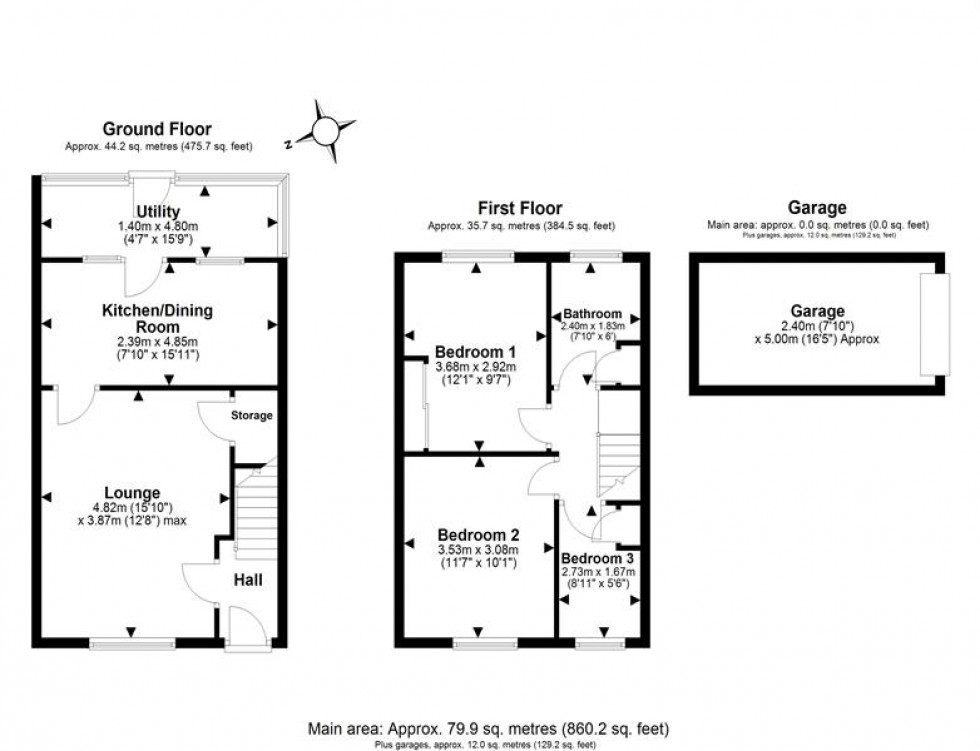 Floorplan for Deansfield Way, Elton, Chester