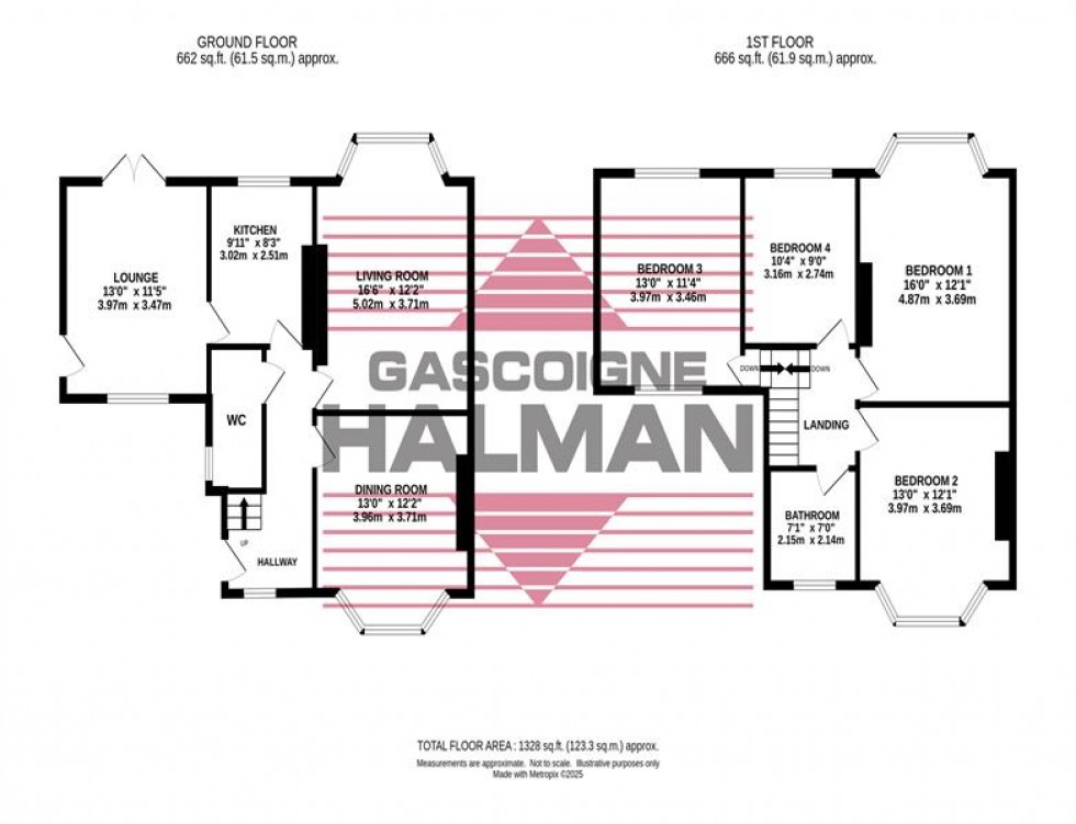 Floorplan for North Park Road, Bramhall