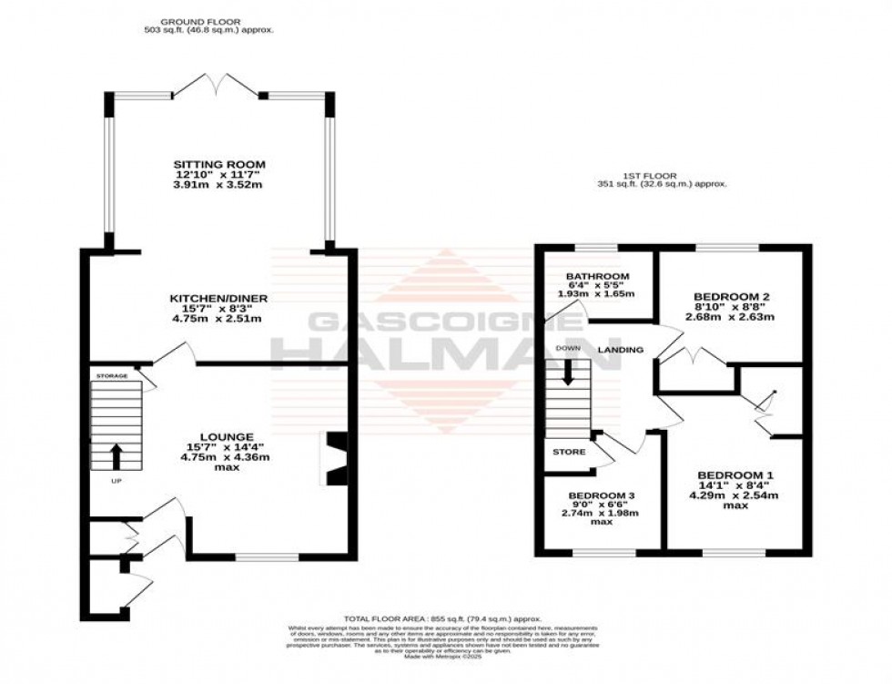 Floorplan for Handel Mews, Sale