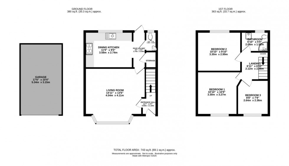 Floorplan for Mersey Crescent, West Didsbury