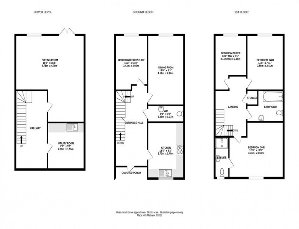Floorplan for Cotton Close, Whaley Bridge, High Peak