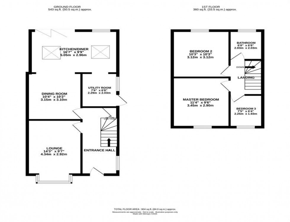 Floorplan for Cambridge Road, Macclesfield