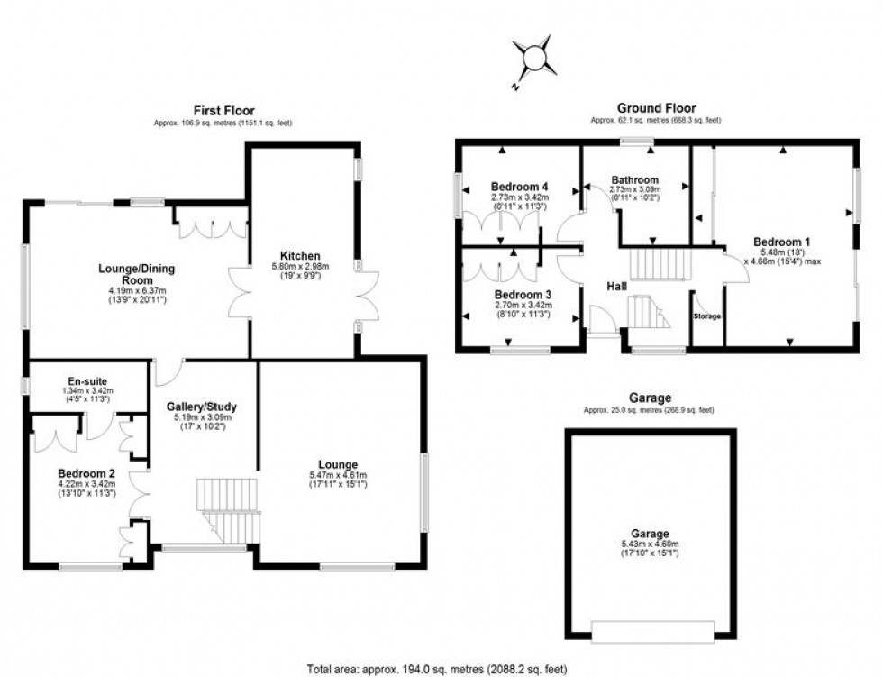 Floorplan for Old Chester Road, Helsby, Frodsham