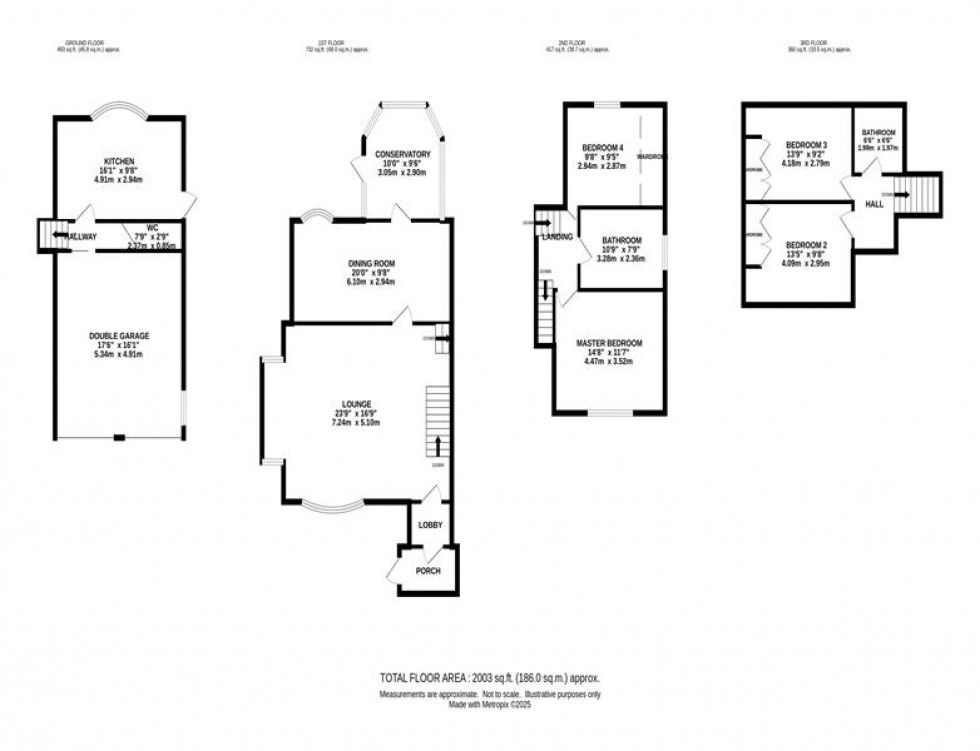Floorplan for Park Mount Drive, Macclesfield