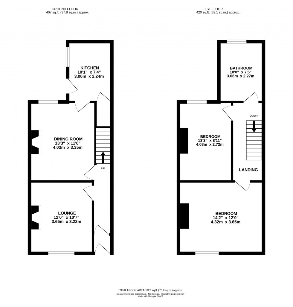 Floorplan for Gaskell Street, Stockton Heath, Warrington