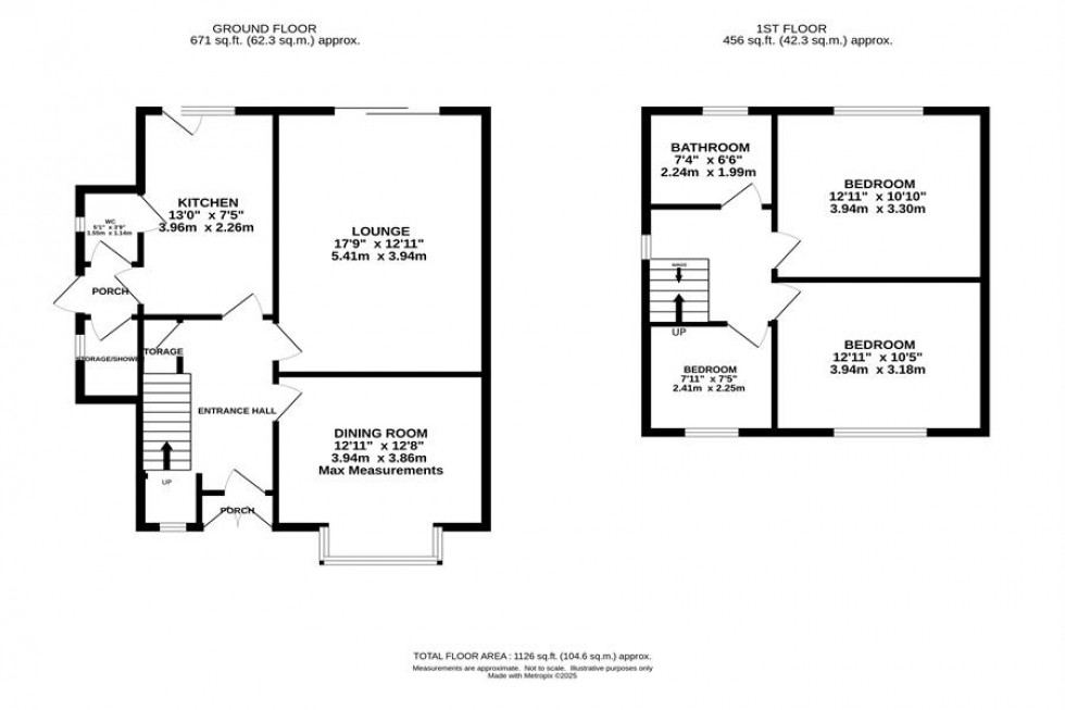 Floorplan for Highfield Road, Mellor, Stockport