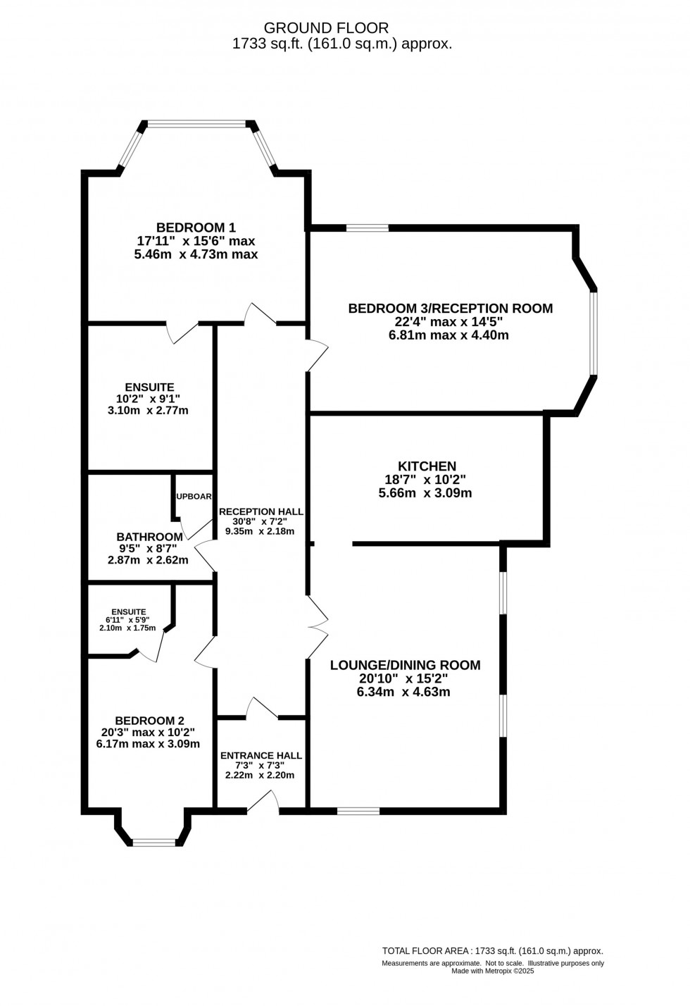 Floorplan for Barnfield House, St Hilarys Park, Alderley Edge