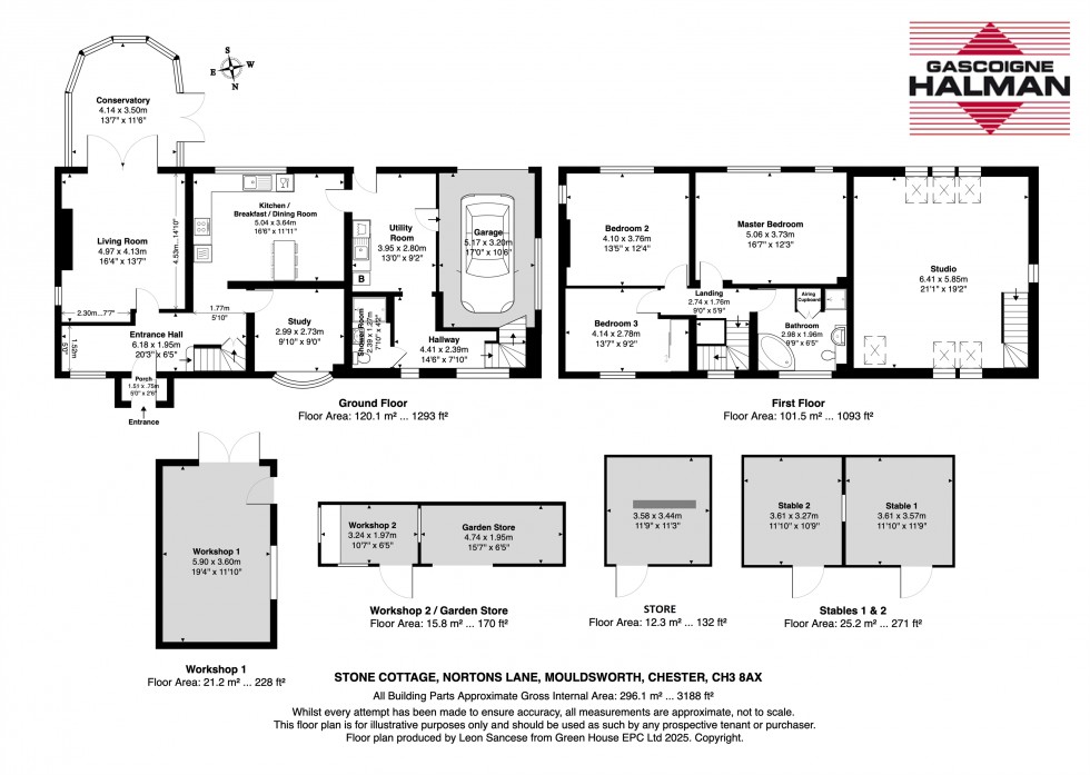 Floorplan for Super detached cottage, views and outbuildings in Nortons Lane Mouldsworth