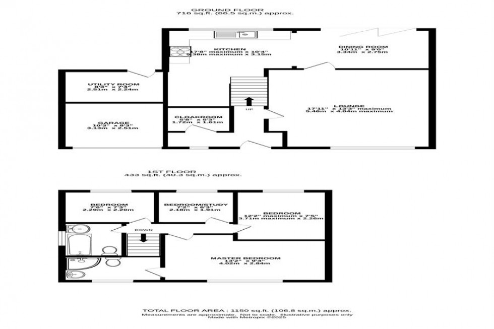 Floorplan for Brynlow Drive, Middlewich