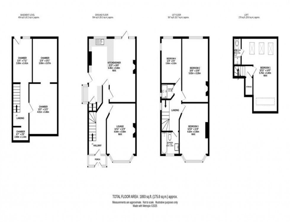 Floorplan for Brackley Road, Heaton Chapel