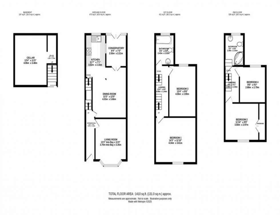 Floorplan for Churchwood Road, Didsbury