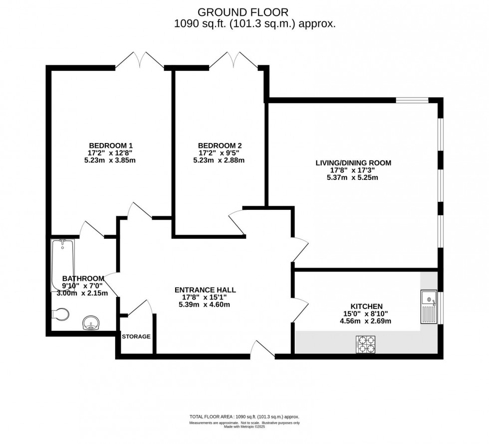 Floorplan for Rose Hill, Bronington Close, Northenden