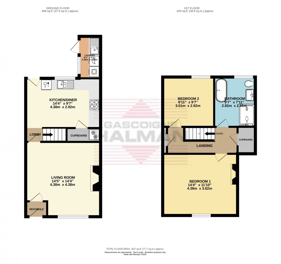 Floorplan for Tredcroft Street, Glossop