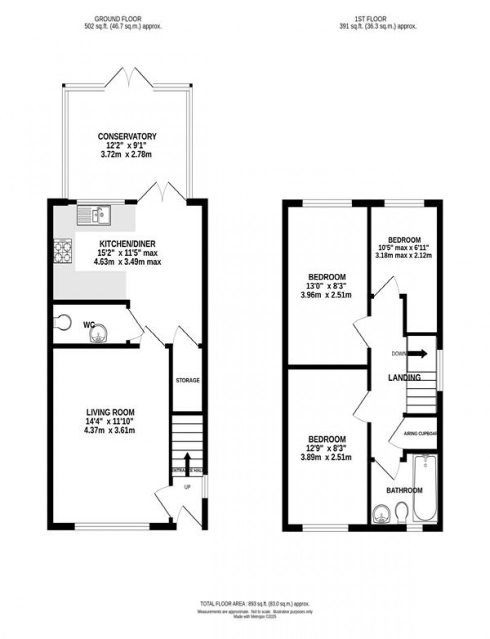 Floorplan for Dawson Road, Broadheath, Altrincham