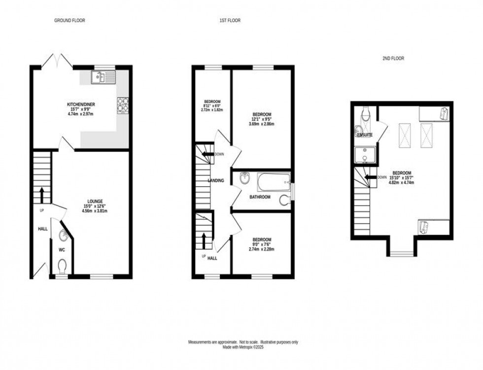 Floorplan for Mill Court, Chinley, High Peak