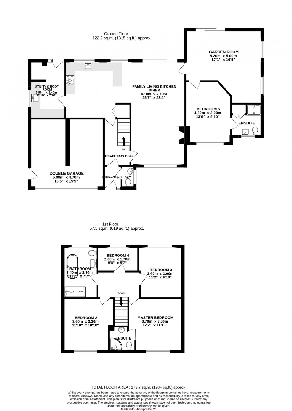Floorplan for Superb 0.33 acre plot and fully refurbished house in Milbrook End, Tattenhall