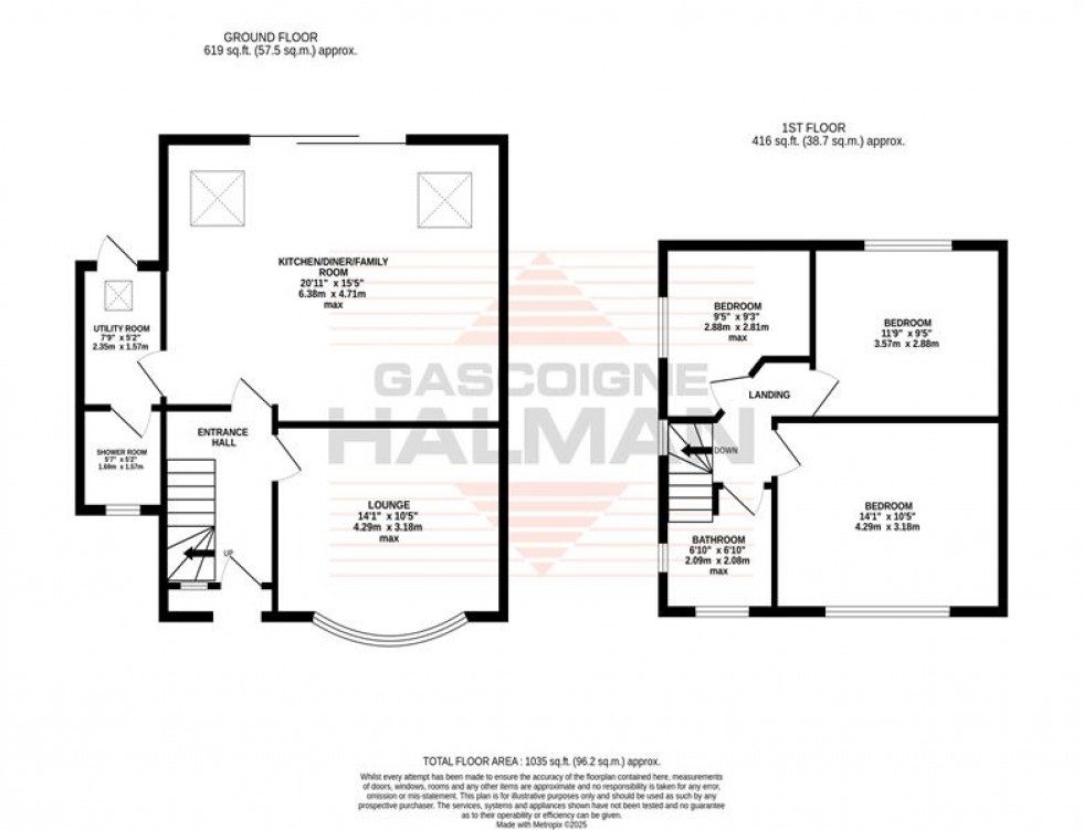 Floorplan for South Grove, Sale