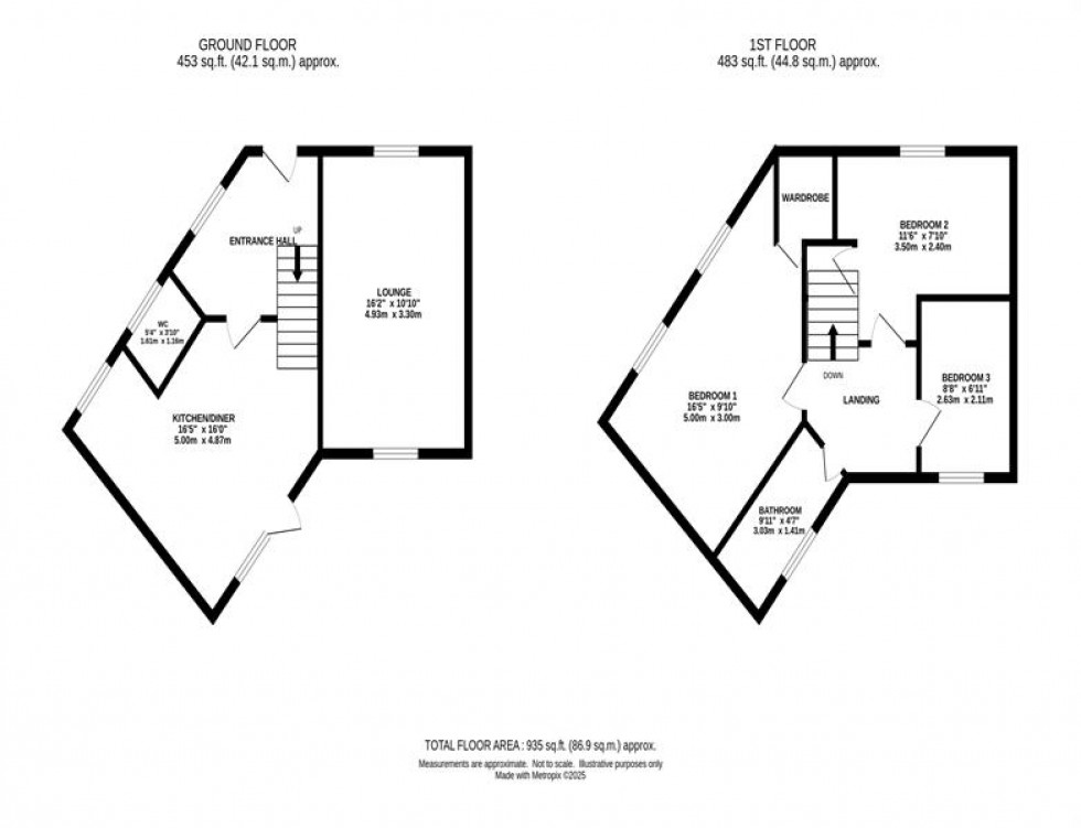 Floorplan for Wallbrook Avenue, Macclesfield